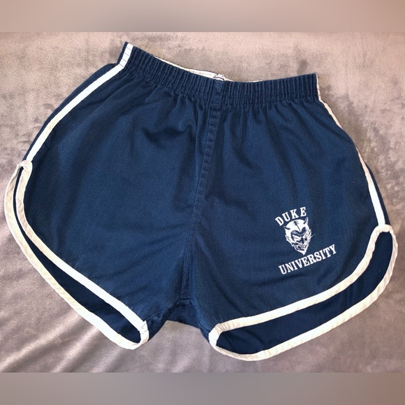 RARE! Vtg Duke Blue Devil Women’s Stretch Waist Athletic Shorts
